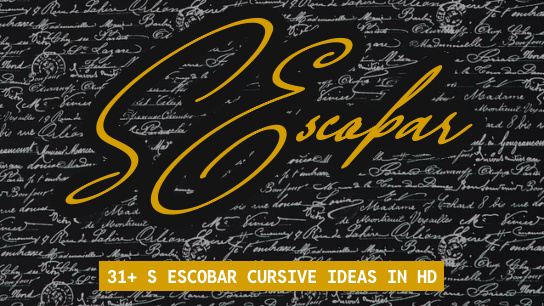 S Escobar name signatures